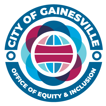 Redesign of City of Gainesville, Florida Office of Equity and Inclusion logo - sans serif version