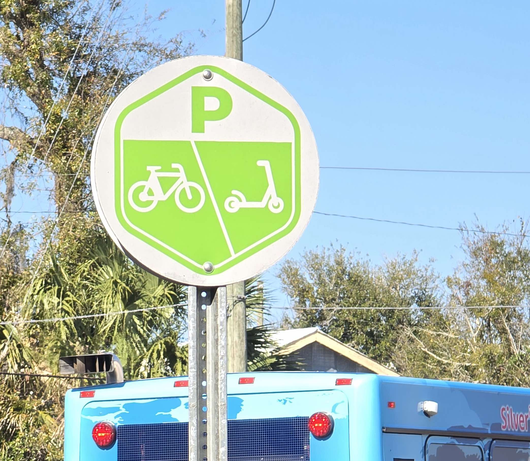 e-bike and e-scooter street signage