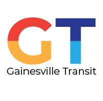 Colorful, typographic concept logo design for RTS transit in Gainesville Florida