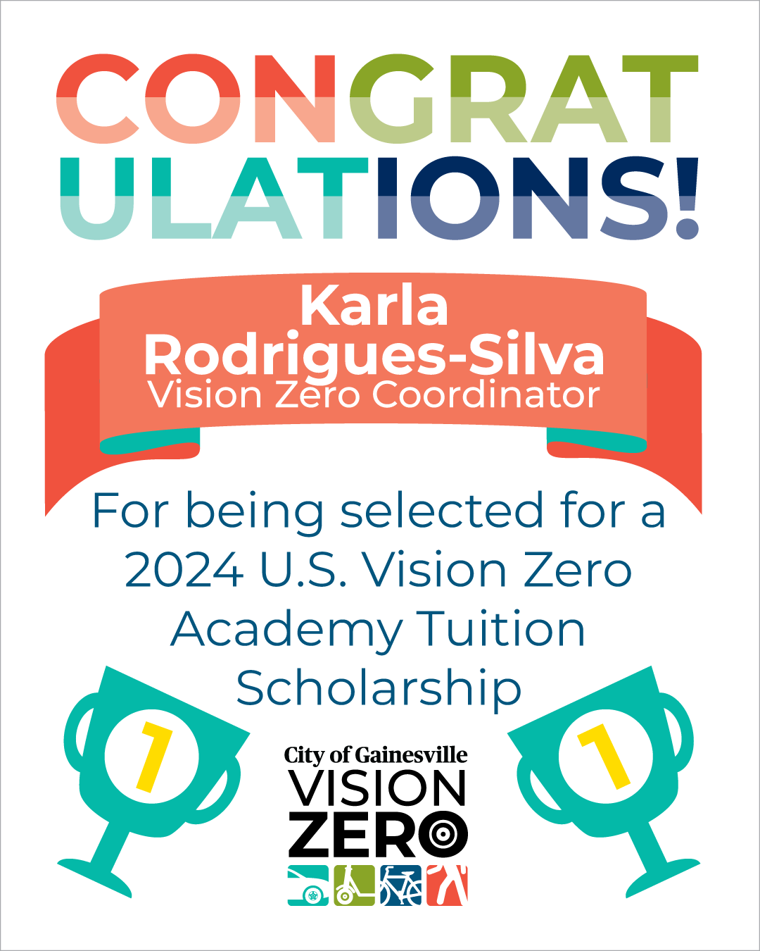 Karla - Vision Zero Academy Tuition Scholarship Award Announcement