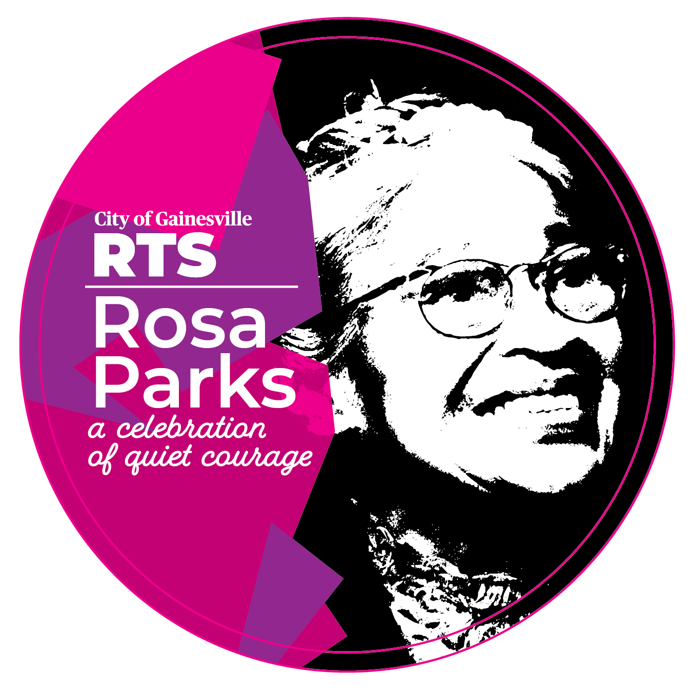 4-inch 2022 Rosa Parks Day pinback buttons