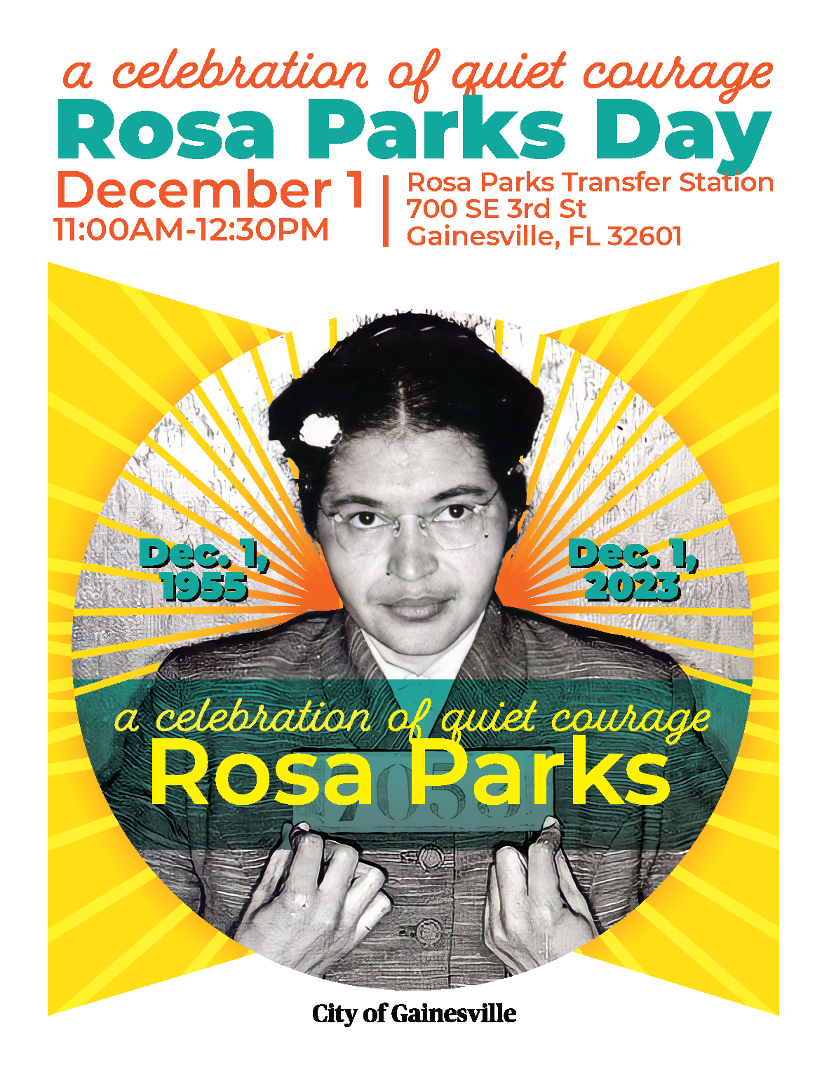 2023 Rosa Parks Day 8.5x11 Flyer
