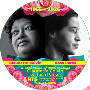 2026 4-inch Rosa Parks Day and Claudette Colvin pinback button