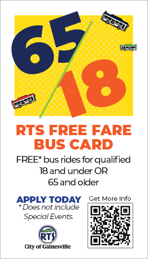 RTS Free Fares business card handout