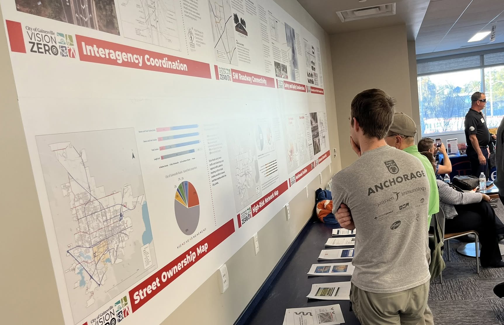 vision zero open house wall display